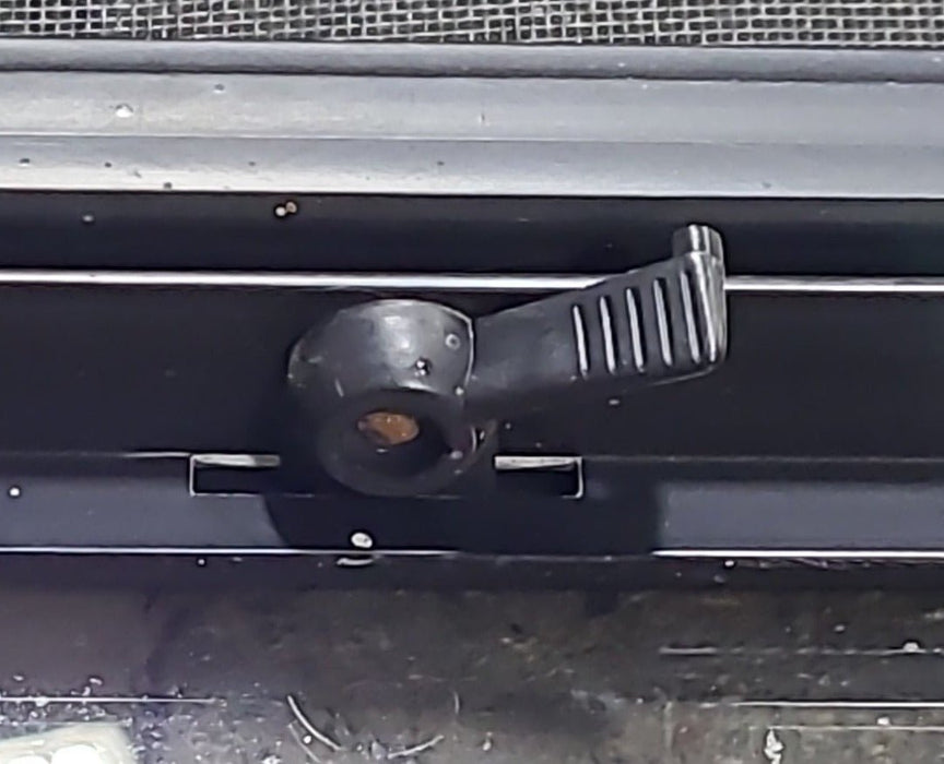 Used Black Radius Opening Window : 47 3/4" W x 23 3/4" H x 1 7/8" D