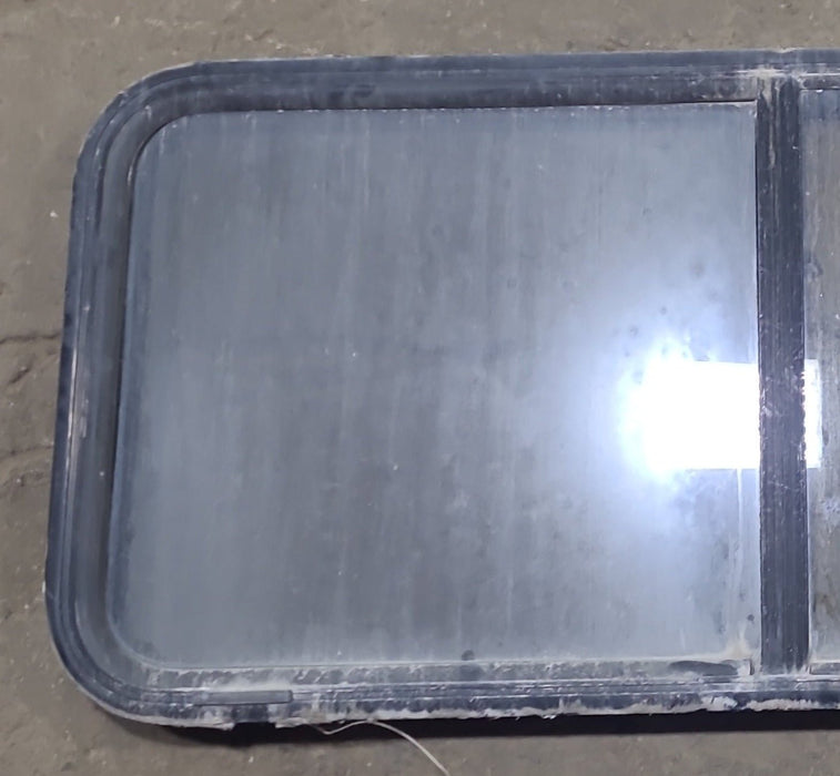 Used Black Radius Opening Window : 47 3/8" W x 21 3/4" H x 1 7/8" D