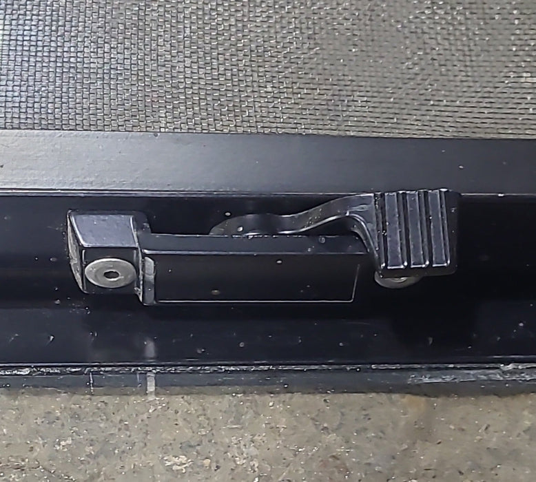 Used Black Radius Opening Window : 47 3/8" W x 21 3/4" H x 1 7/8" D