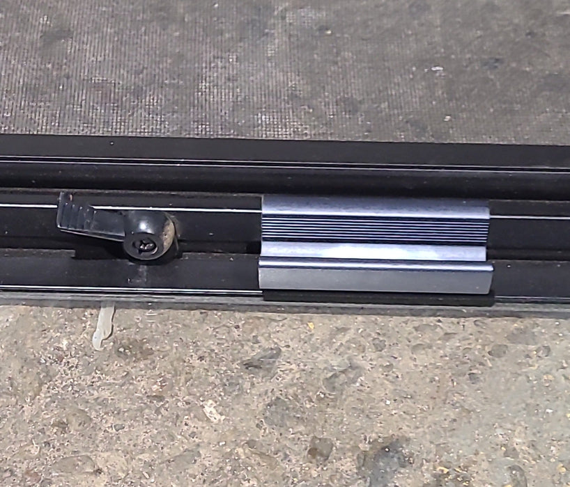 Used Black Radius Opening Window : 48 1/2" W x 26" H x 1 3/4" D