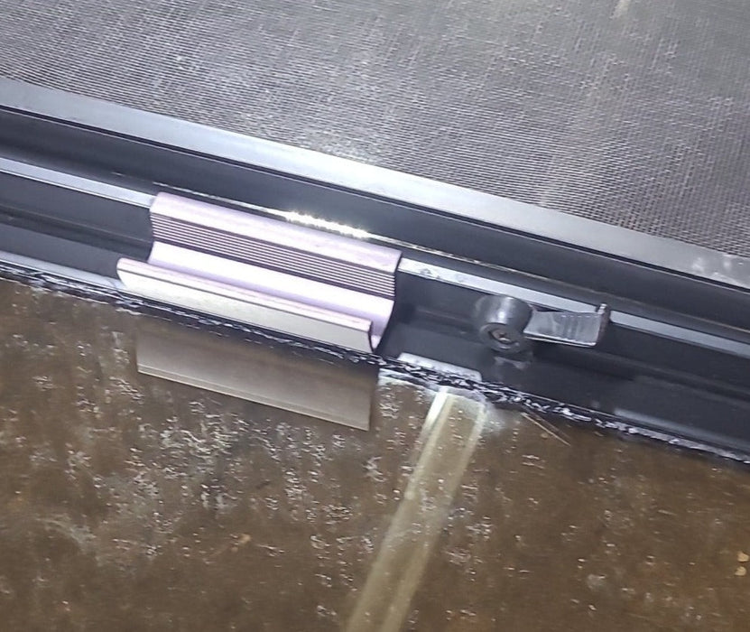 Used Black Radius Opening Window : 48 1/2" W x 26 1/4" H x 1 3/4" D