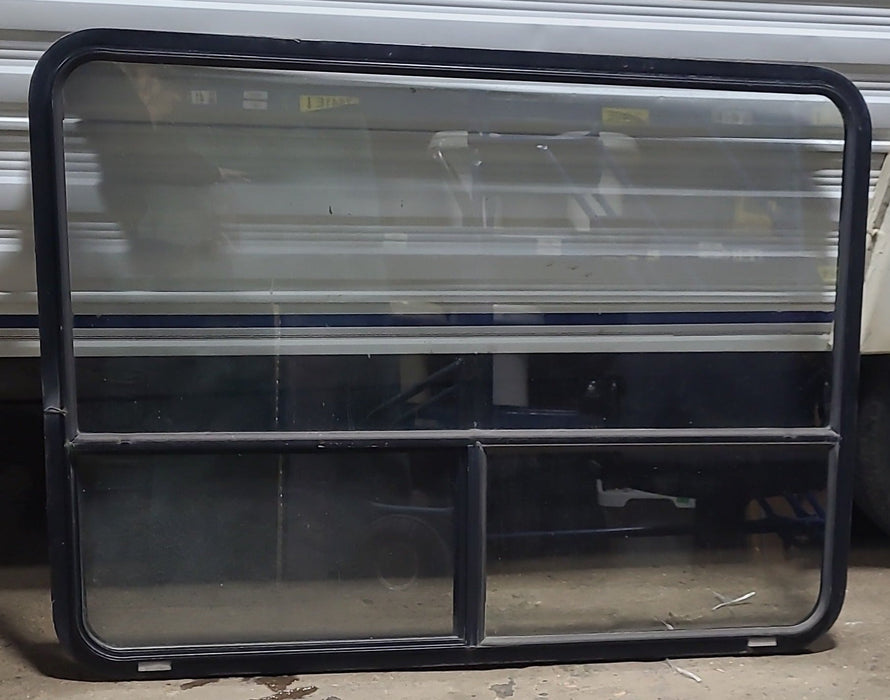 Black Radius Opening Window : 48 1/2" W x 35 3/4" H x 1 7/8" D