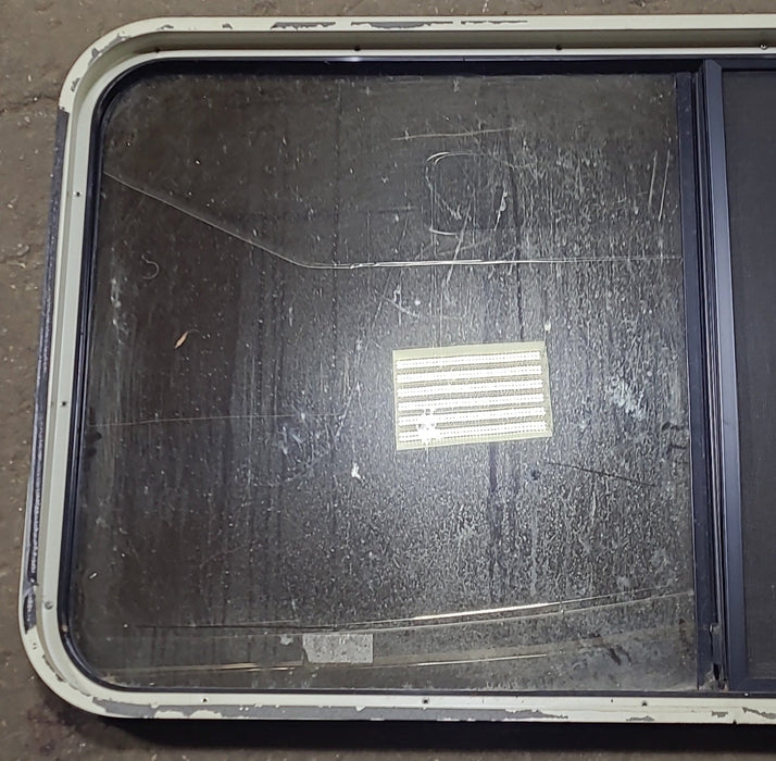 Used Black Radius Opening Window : 48 1/4" W x 25 3/4" H x 2" D