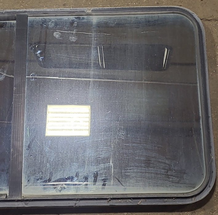 Used Black Radius Opening Window : 48 1/4" W x 25 3/4" H x 2" D