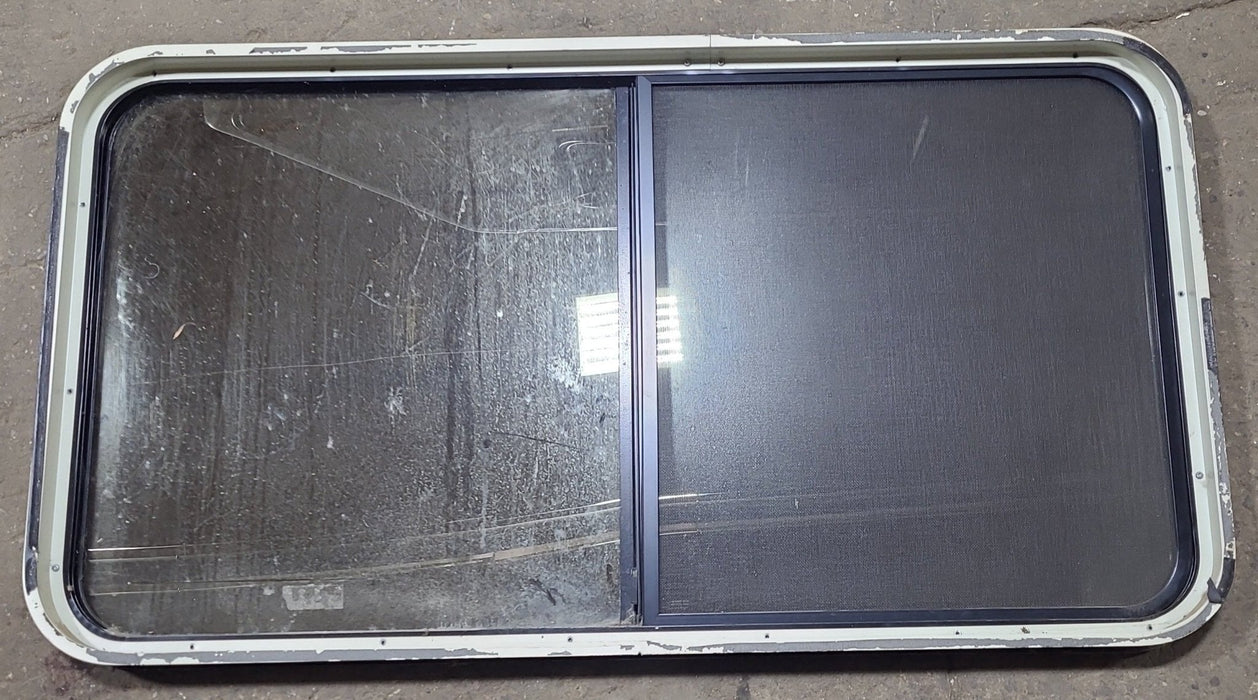 Used Black Radius Opening Window : 48 1/4" W x 25 3/4" H x 2" D