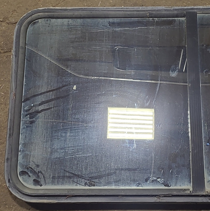 Used Black Radius Opening Window : 48 1/4" W x 25 3/4" H x 2" D