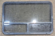 Used Black Radius Opening Window : 48 1/4" W x 31 3/4" H x 1 7/8" - Young Farts RV Parts