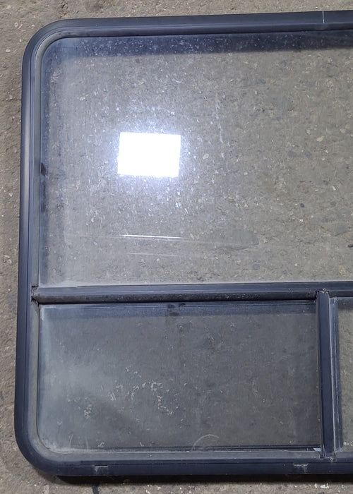 Used Black Radius Opening Window : 48 1/4" W x 35 3/4" H x 1 3/4" D