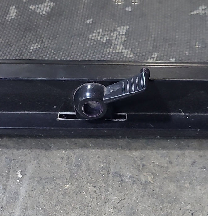 Used Black Radius Opening Window : 48 1/4" W x 35 3/4" H x 1 3/4" D