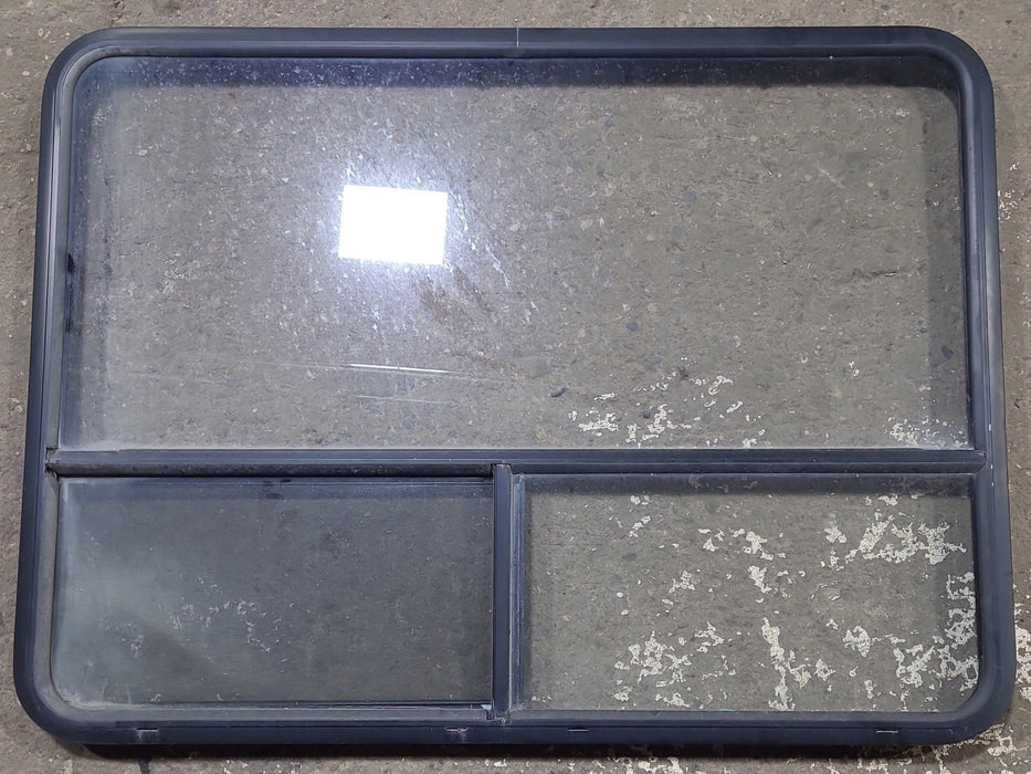 Used Black Radius Opening Window : 48 1/4" W x 35 3/4" H x 1 3/4" D