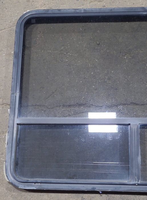Used Black Radius Opening Window : 48 1/4" W x 35 3/4" H x 1 3/4" D