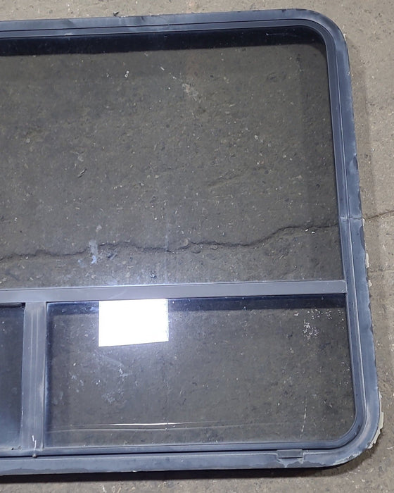 Used Black Radius Opening Window : 48 1/4" W x 35 3/4" H x 1 3/4" D
