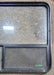 Used Black Radius Opening Window : 48 1/4" W x 35 3/4" H x 1 5/8" D - Young Farts RV Parts