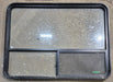 Used Black Radius Opening Window : 48 1/4" W x 35 3/4" H x 1 5/8" D - Young Farts RV Parts