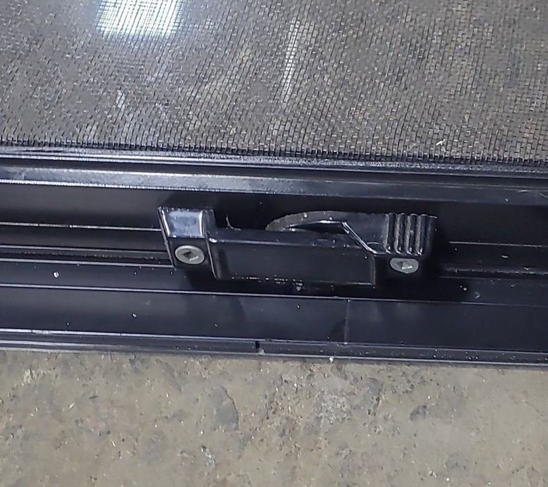 Used Black Radius Opening Window : 48 1/4" W x 35 3/4" H x 1 7/8" D