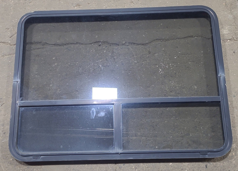 Used Black Radius Opening Window : 48 1/4" W x 35 3/4" H x 1 7/8" D