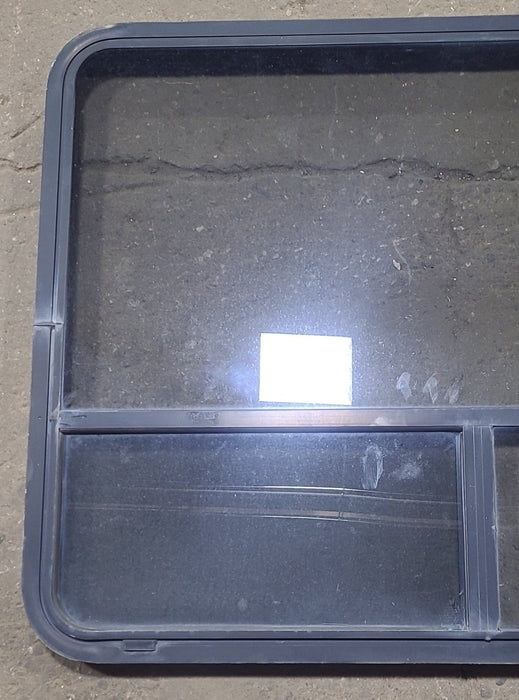 Used Black Radius Opening Window : 48 1/4" W x 35 3/4" H x 1 7/8" D