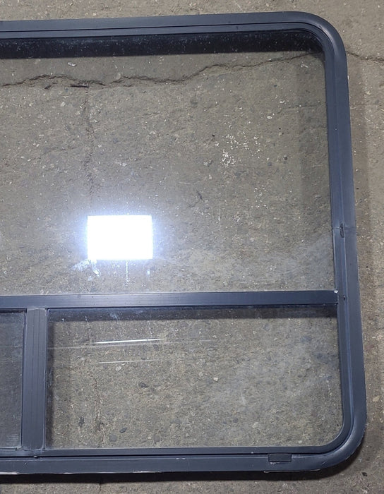 Used Black Radius Opening Window : 48 1/4" W x 35 3/4" H x 1 7/8" D