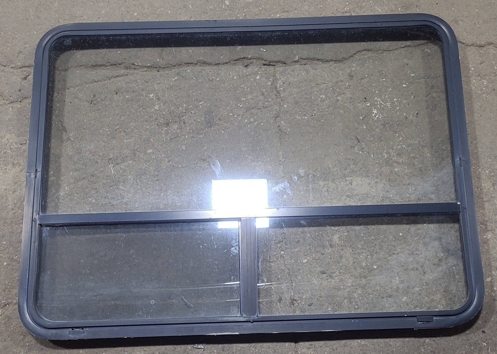 Used Black Radius Opening Window : 48 1/4" W x 35 3/4" H x 1 7/8" D