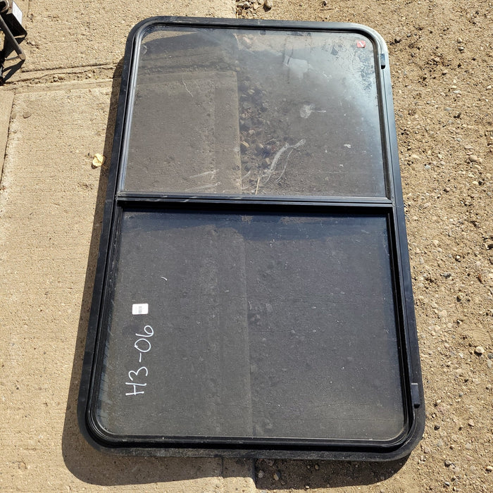 Used Black Radius Opening Window : 48 1/4 X 30 X 1" D