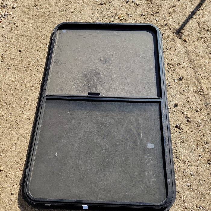 Used Black Radius Opening Window : 48 1/4 X 30 X 1" D