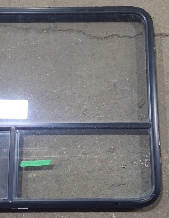 Used Black Radius Opening Window : 48 3/8" W x 35 3/4" H x 1 3/4" D