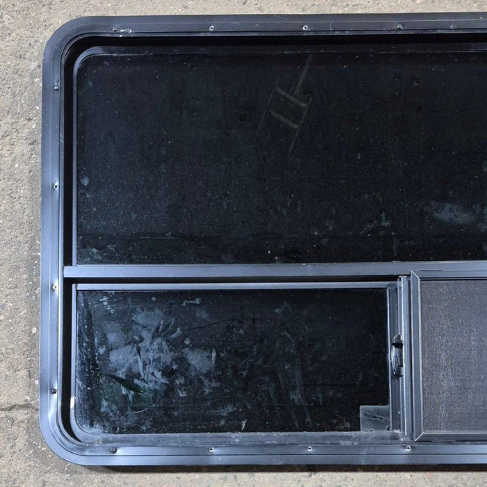 Used Black Radius Opening Window - 48" X 29 1/2" X 1 7/8"