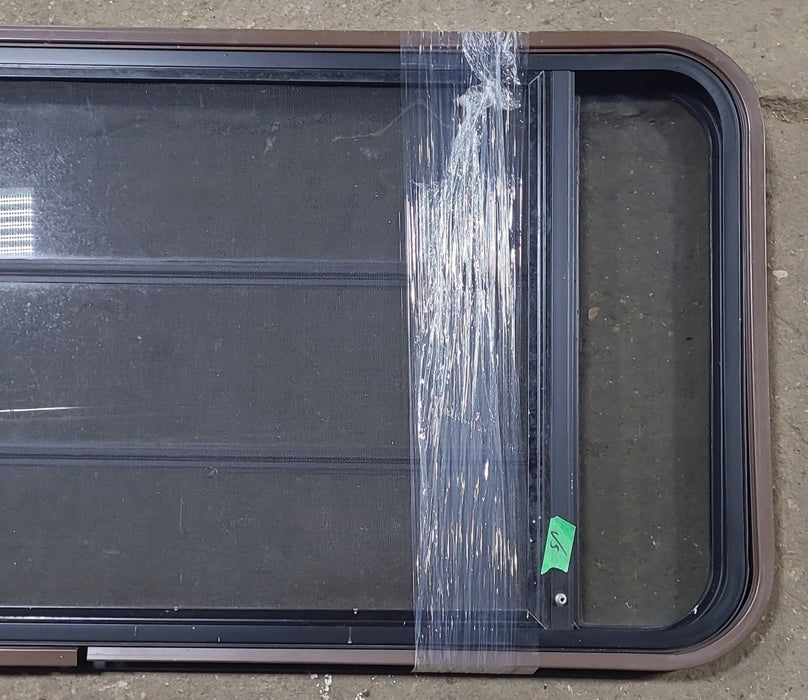 Used Black Radius Opening Window : 49" W x 23" H x 1 1/4" D