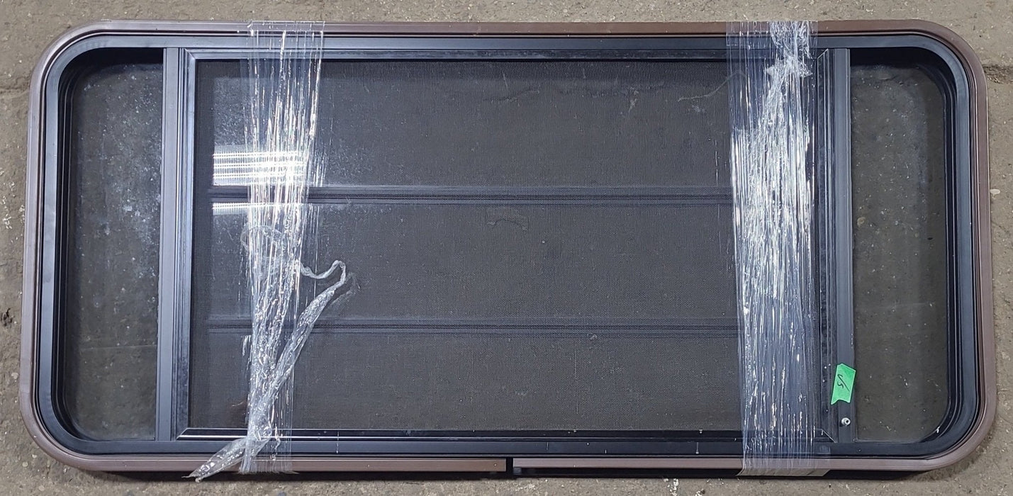Used Black Radius Opening Window : 49" W x 23" H x 1 1/4" D
