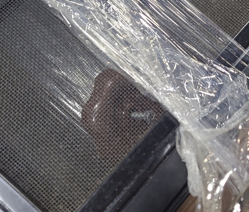 Used Black Radius Opening Window : 49" W x 23" H x 1 1/4" D