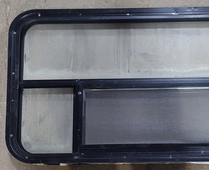 Used Black Radius Opening Window : 53 1/2" W x 21 1/2" H x 1 7/8" D