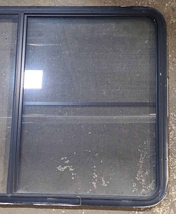 Used Black Radius Opening Window : 53 1/2" W x 35 1/2" H x 1 1/4" D