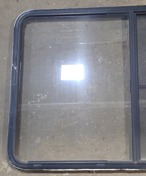 Used Black Radius Opening Window : 53 1/2" W x 35 1/2" H x 1 1/4" D