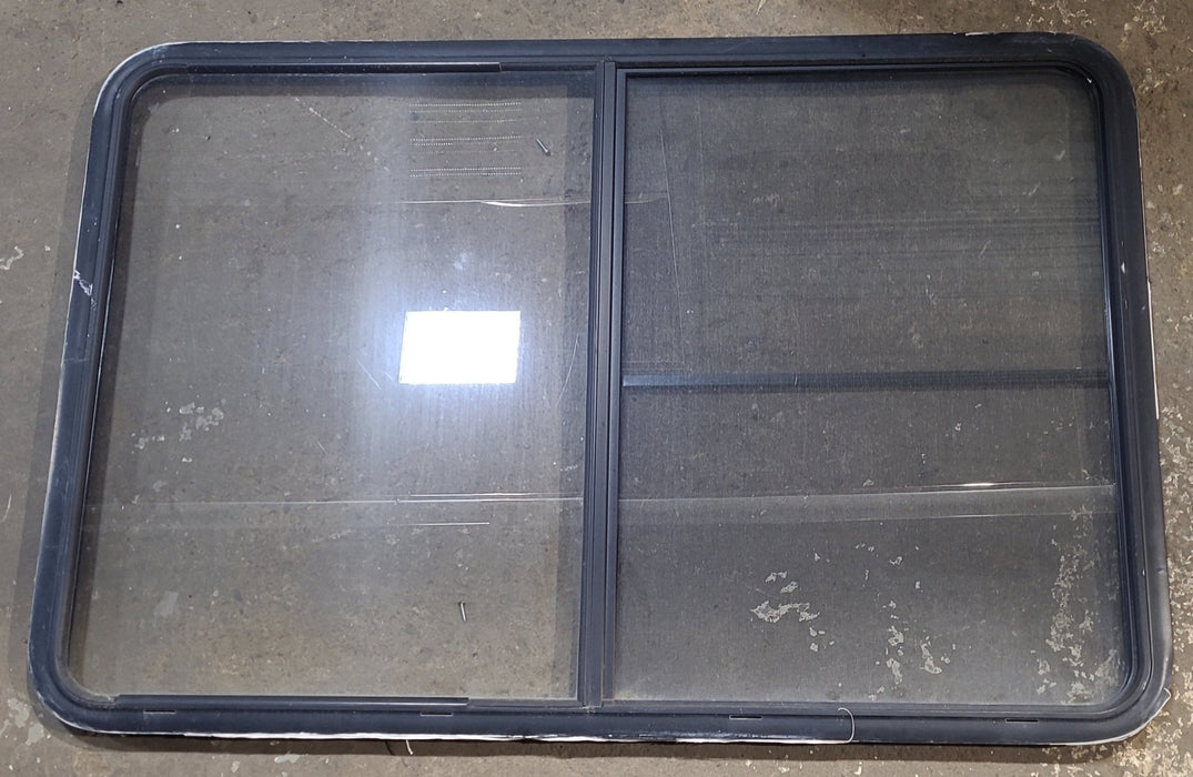 Used Black Radius Opening Window : 53 1/2" W x 35 1/2" H x 1 1/4" D
