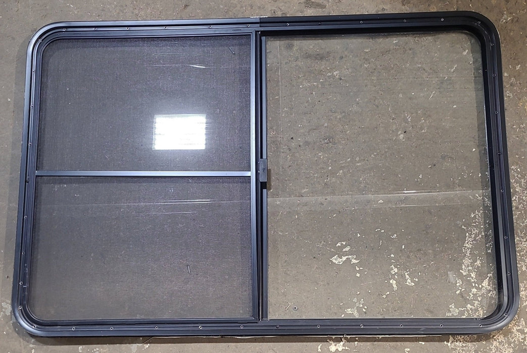 Used Black Radius Opening Window : 53 1/2" W x 35 1/2" H x 1 1/4" D