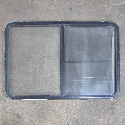 Used Black Radius Opening Window - 53 1/2" X 35 1/2" X 1 1/4" - Young Farts RV Parts
