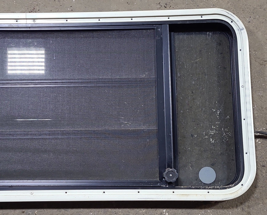 Used Black Radius Opening Window : 53" W x 21" H x 1 3/4" D