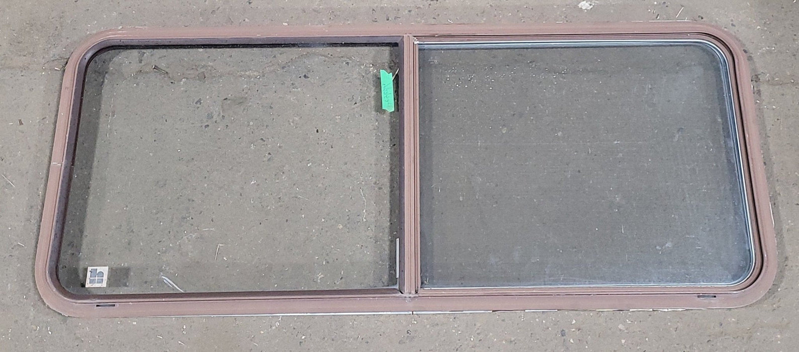 Used Black Radius Opening Window : 54 1/4" W X 21 3/4" H X 1 3/4" D