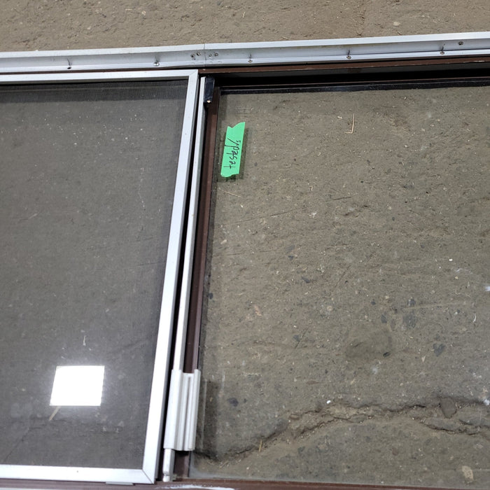 Used Black Radius Opening Window : 54 1/4" W X 21 3/4" H X 1 3/4" D