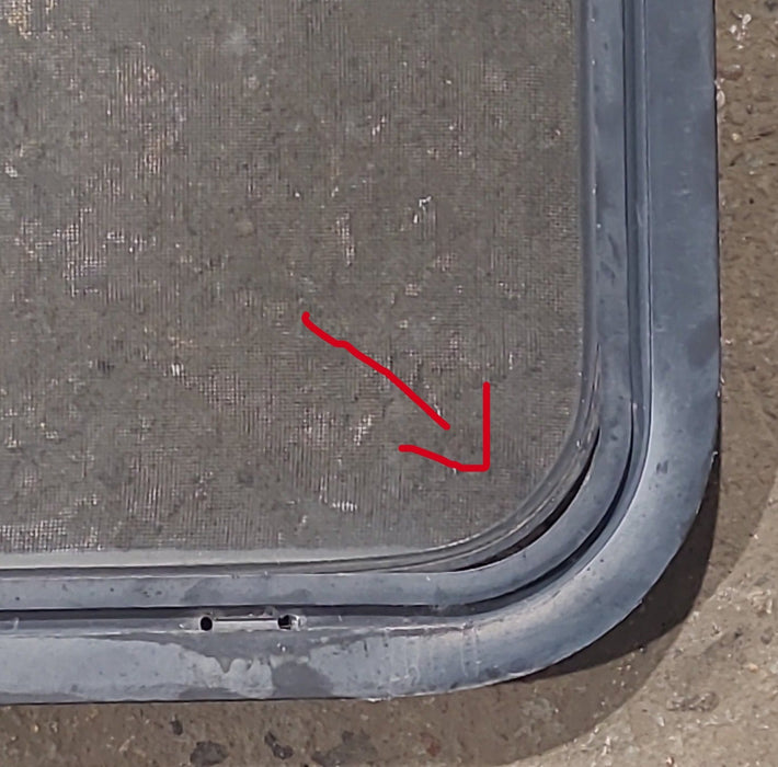 Used Black Radius Opening Window : 54 1/4" W x 21 3/4" H x 1 7/8" D