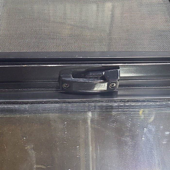 Used Black Radius Opening Window : 54 1/4" W x 35 1/2" H x 1 7/8" D