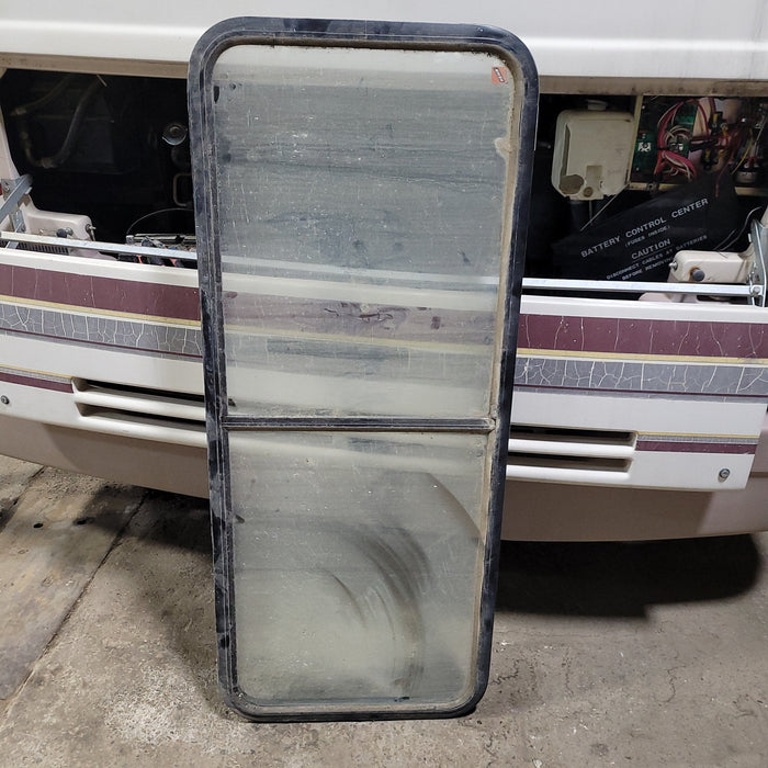 Used Black Radius Opening Window : 54 3/4" X 22" X  2" D