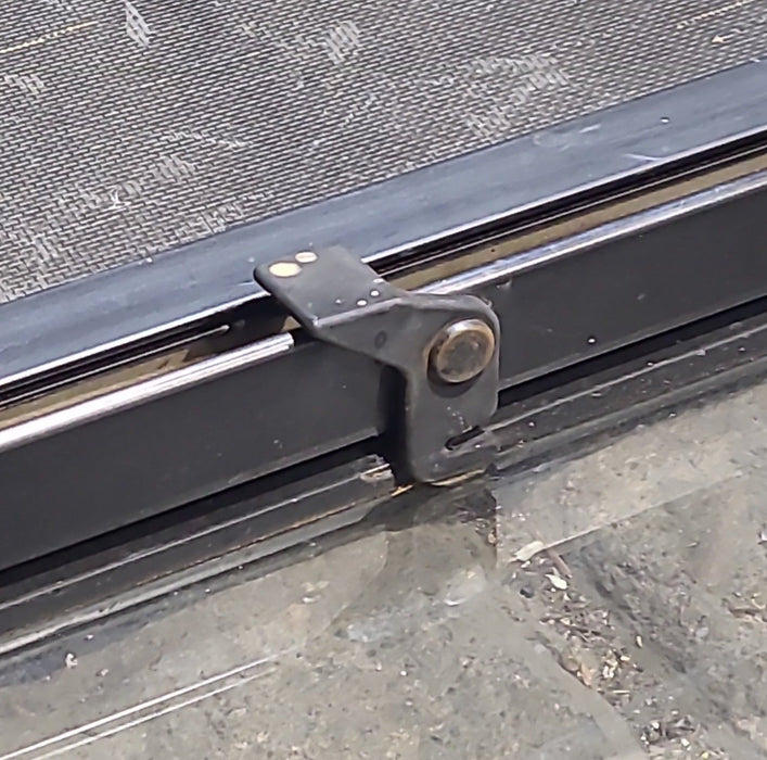 Used Black Radius Opening Window : 57" W x 27 3/4" H x 1 7/8" D