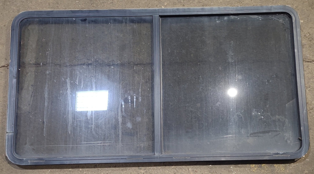 Used Black Radius Opening Window : 57" W x 27 3/4" H x 1 7/8" D