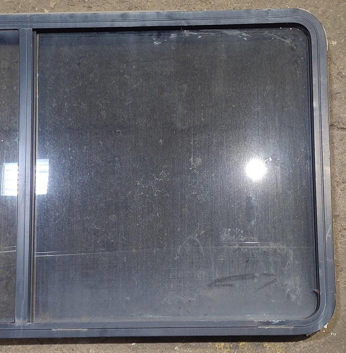 Used Black Radius Opening Window : 57" W x 27 3/4" H x 1 7/8" D