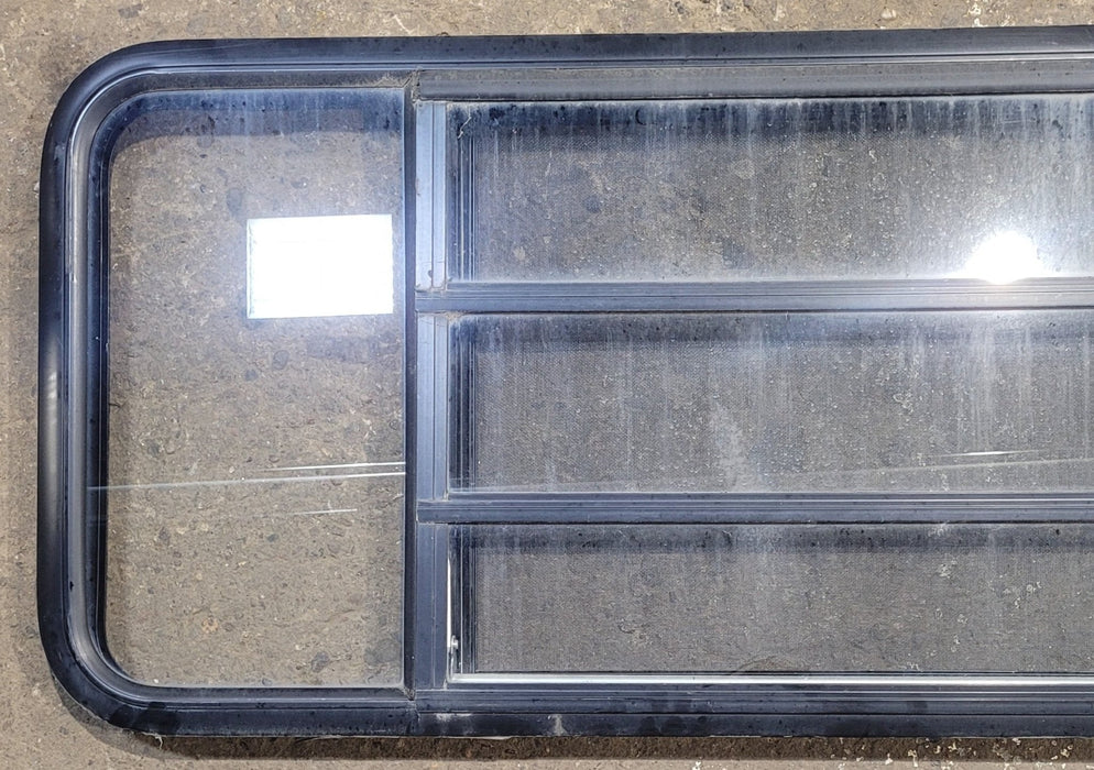 Used Black Radius Opening Window : 59 1/2" W x 21 3/4" H x 1 1/4" D