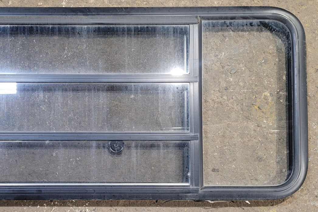 Used Black Radius Opening Window : 59 1/2" W x 21 3/4" H x 1 1/4" D