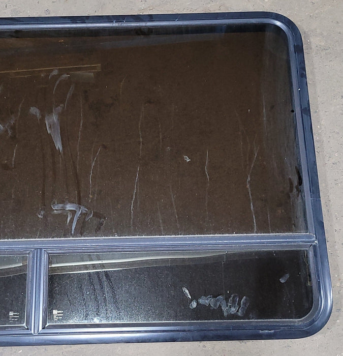 Used Black Radius Opening Window : 59 1/2" W X 36 3/4" H X 1 7/8" D