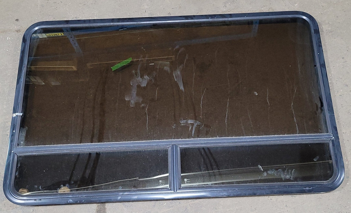 Used Black Radius Opening Window : 59 1/2" W X 36 3/4" H X 1 7/8" D