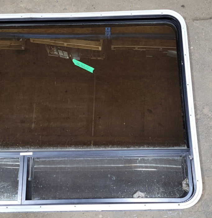 Used Black Radius Opening Window : 59 1/2" W X 36 3/4" H X 1 7/8" D